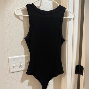 Black high neck bodysuit
